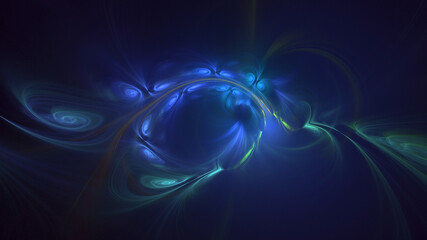 3D rendering abstract colorful fractal light background