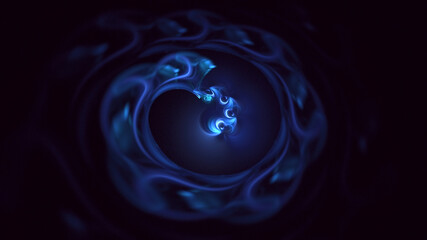 3D rendering abstract circle light background