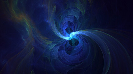 3D rendering abstract colorful fractal light background