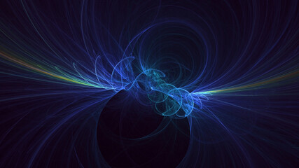 3D rendering abstract colorful fractal light background
