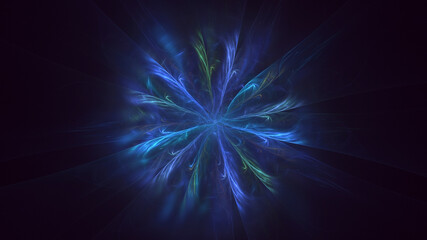 3D rendering abstract round light background