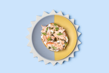 Bagel With Kippered Salmon And A Schmear