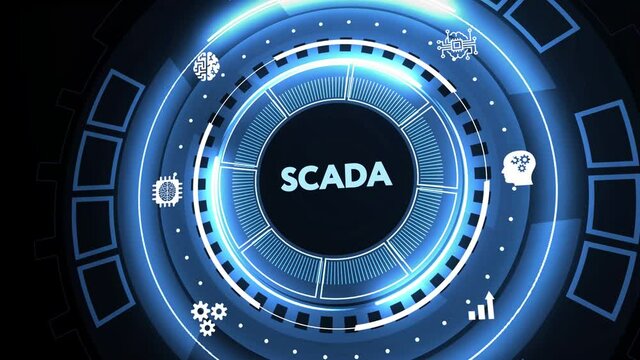 System Supervisory Control And Data Acquisition technology concept. SCADA