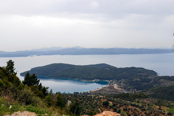 Fototapeta na wymiar View of Akbuk Bay Gokova, Mugla