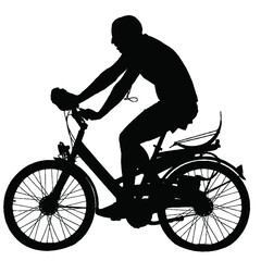 Obraz premium collection of silhouettes of people men and women