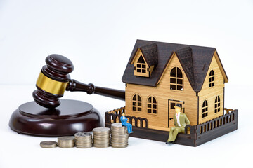 A pretty wooden house and real estate.