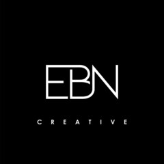 EBN Letter Initial Logo Design Template Vector Illustration