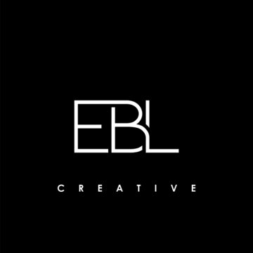 EBL Letter Initial Logo Design Template Vector Illustration