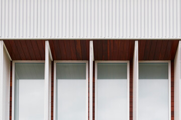 Architectural details of modern residential home