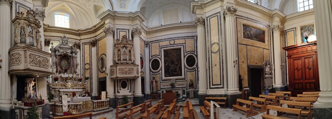 Napoli – Foto panoramica di Santa Maria dell'Aiuto