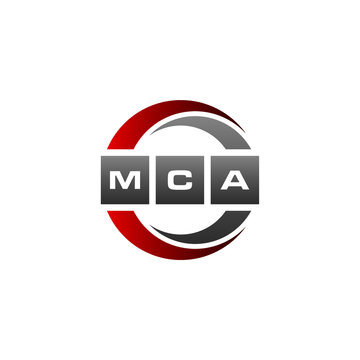 MCA Letter Initial Logo Design Template Vector Illustration