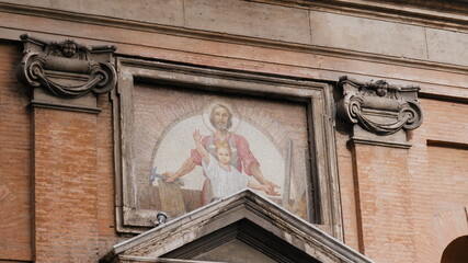 Saint Joseph with child Jesus 
