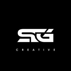 Obraz premium STG Letter Initial Logo Design Template Vector Illustration