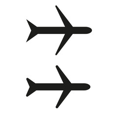 Planes simple icon set. Vector
