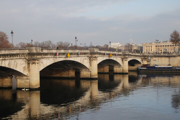 Fototapeta premium The bridge of Concorde in Paris, France
