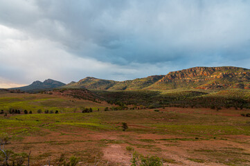 landscape with mountains and sky