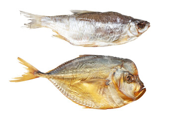 Smoked Dorado fish and dried roach