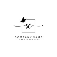 SC initial Luxury logo design collection