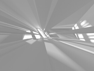 Abstract White Architecture Design Concept