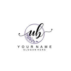 UB initial Luxury logo design collection