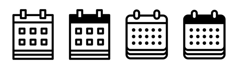 Calendar or appointment schedule icon vector illustration.
