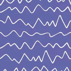 Gordijnen Eenvoudig geometrisch naadloos patroon. Handgetekende vector achtergrond © tinkerbell