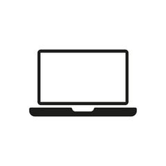 Device icon. Computer or laptop. illustration