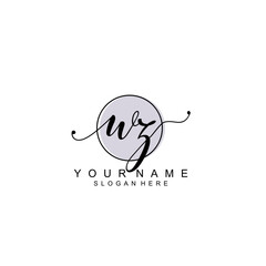 WZ initial Luxury logo design collection