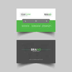 Creative and modern corporate business card design template Premium Vector