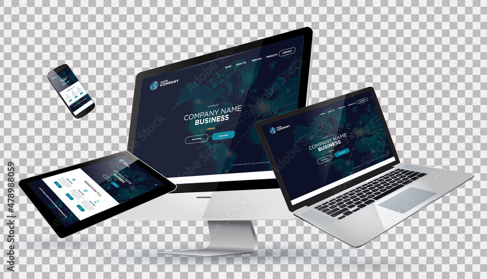 Canvas Prints mockup webdesign