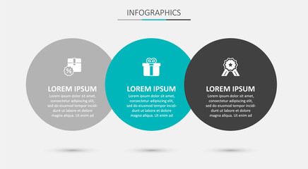 Set Gift box, Cardboard with discount and Stars rating. Business infographic template. Vector