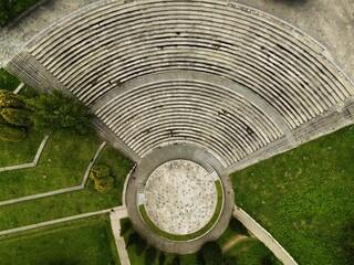 Fototapeta premium Vista aerea de Anfiteatro ubicado en San Sebastian, España