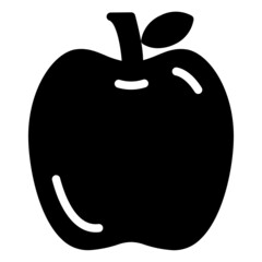 apple icon logo modern solid style vector