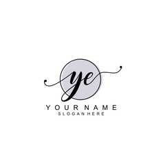 YE initial Luxury logo design collection