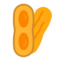 peanut icon vector logo modren flat style