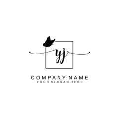 YJ initial Luxury logo design collection