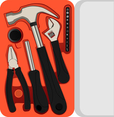 set of tools for construction