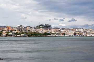 Fototapeta na wymiar View of Foz after the Masma estuary, Foz, Lugo, Galicia, Spain.
