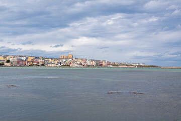 View of Foz after the Masma estuary, Foz, Lugo, Galicia, Spain.