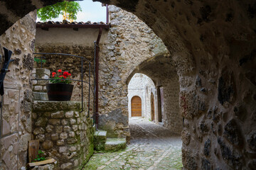 Santo Stefano di Sessanio, medieval village in the Gran Sasso Natural Park, Abruzzi