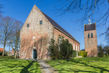 Path leading to the church of Baflo, Netherlands
