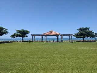 gazebo on the beach