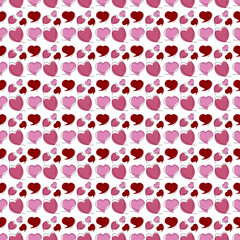 Seamless heart shape pattern background