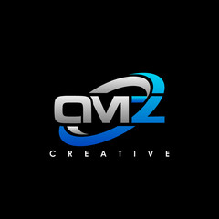 OMZ Letter Initial Logo Design Template Vector Illustration