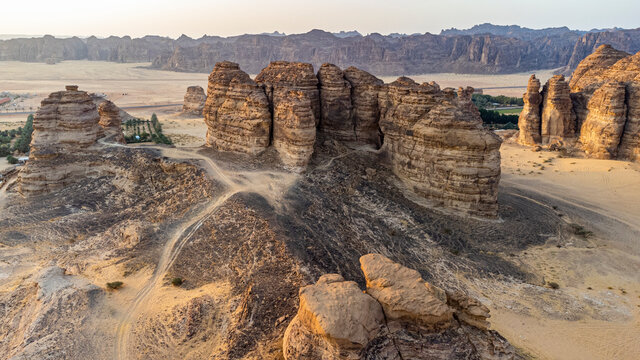Sandstone scenery, Al Ula