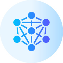 networking gradient icon