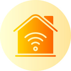 smart home gradient icon