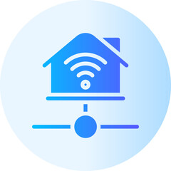 smart home gradient icon