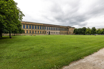 View of the historic palace and museum Alte Pinakothek in Munich in Bavaria