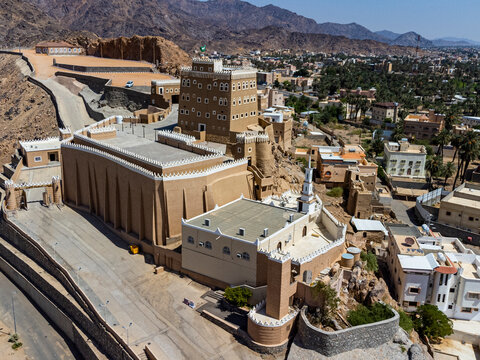 Aerial of the Al-Aan Palace, Najran